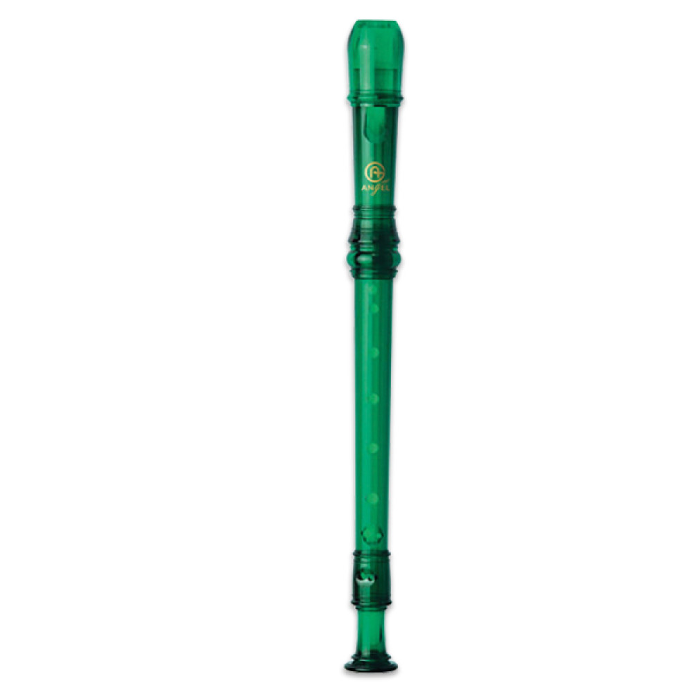 Flauta Dulce Soprano Digitación Barroca Angel ASRB-251GR Plástico Ver