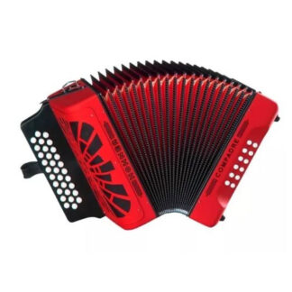 Acordeón FBbEb Hohner Compadre A-48441 Rojo