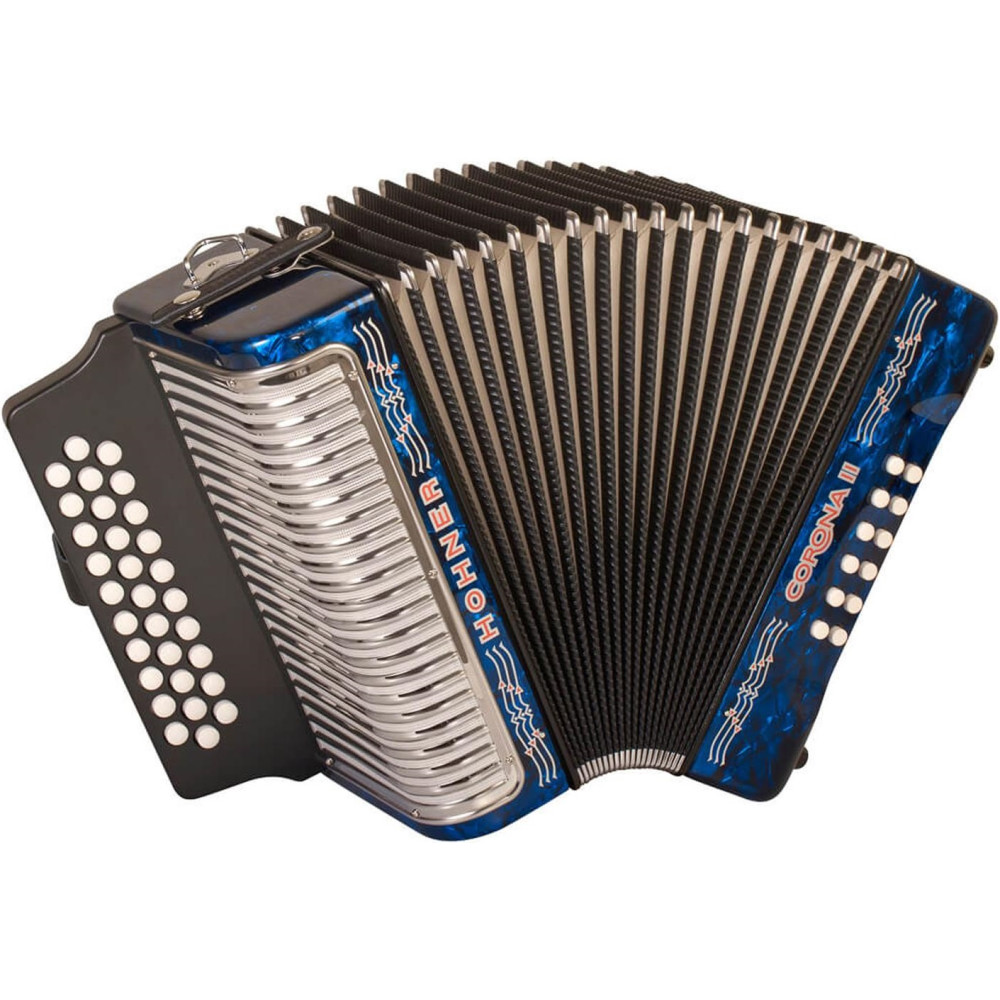 Acordeón Hohner A-5624-GCF Corona II Azul