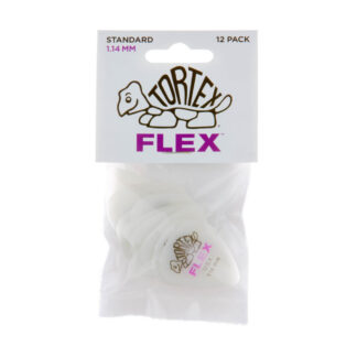 Bolsa 12 Púas Dunlop 428P-114 Tortex Flex Standard 1.14mm Pickers