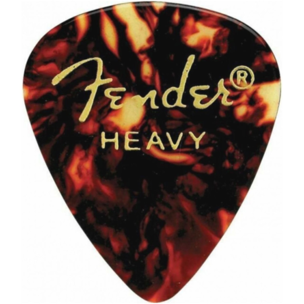 Pack 12 Púas Fender 198-0351-900 Tortoise Shell Heavy