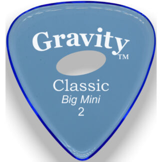 Púa Gravity Classic Big Mini 2.0mm Pulida Elipse Azul GCLB2PE
