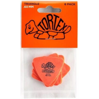 Bolsa 6 Púas Dunlop 431P-060 Tortex Triangle 0.60mm Pickers