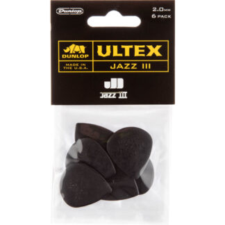 Player´s Pack 6 Púas Dunlop 427P-200 Ultex Jazz III 2.00mm
