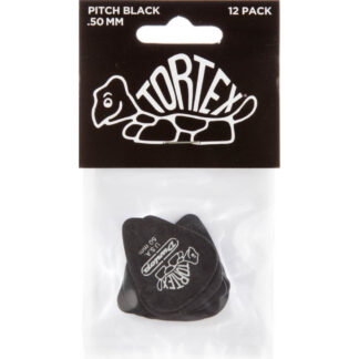 Player´s Pack 12 Púas Dunlop 488P-050 Tortex Pitch Black Std 0.50mm