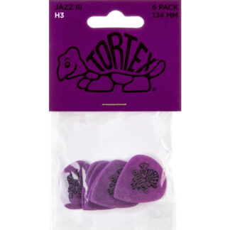 Player´s Pack 6 Púas Dunlop 472PH3 Tortex Jazz 1.14mm