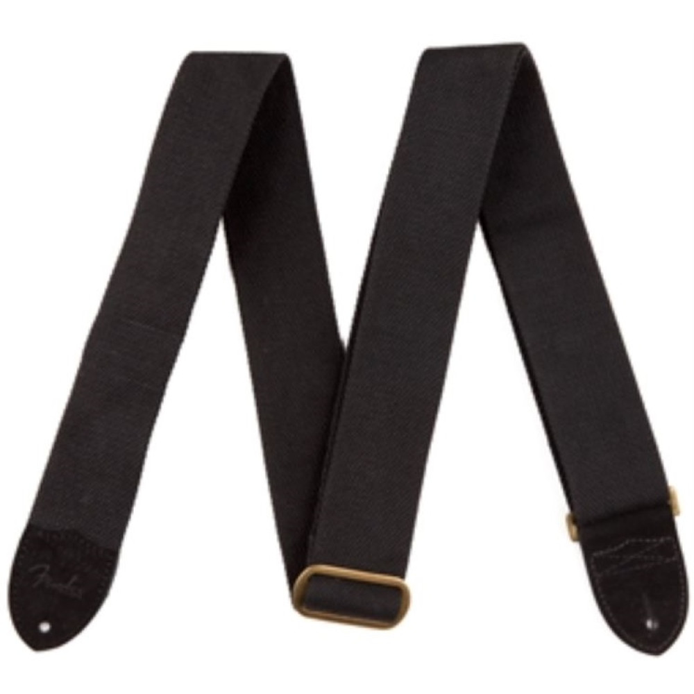 Correa Fender 099-0667-006 Cotton/Leather Negra 2"