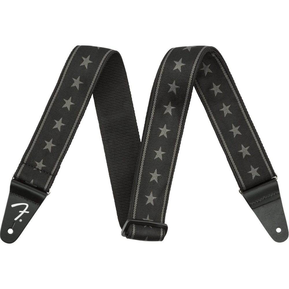 Correa Fender 099-0615-004 Nylon Stars & Stripes Negra/Gris 2"