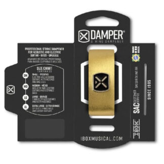 Amortiguador de Cuerdas Ibox Damper Medium Piel Metálica Oro DMMD02