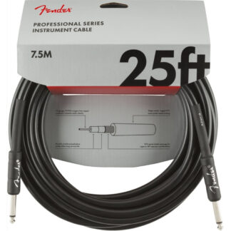 Cable Jack Fender 099-0820-016 Professional Series Negro 7,5m