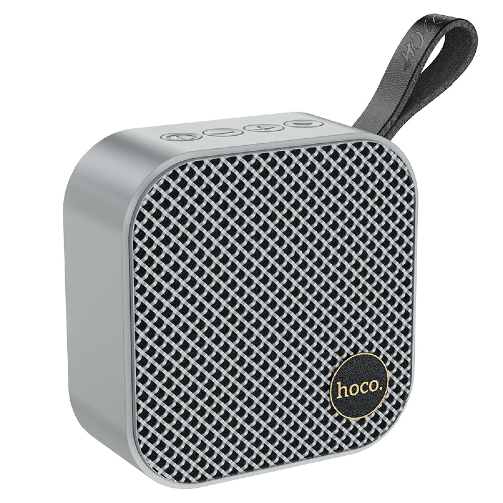 Altavoz Hoco HC22 Bluetooth 5.2 5W con FM, USB, TF, AUX y TWS en Gris