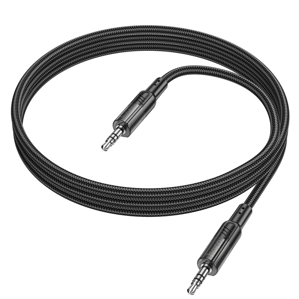Cable Hoco UPA27 Jack - Jack 3,5mm trenzado 1,2m en Negro