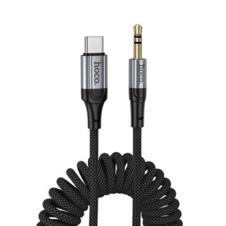 Cable Hoco UPA33B USB-C - Jack 3,5mm 1,5m extensible y trenzado