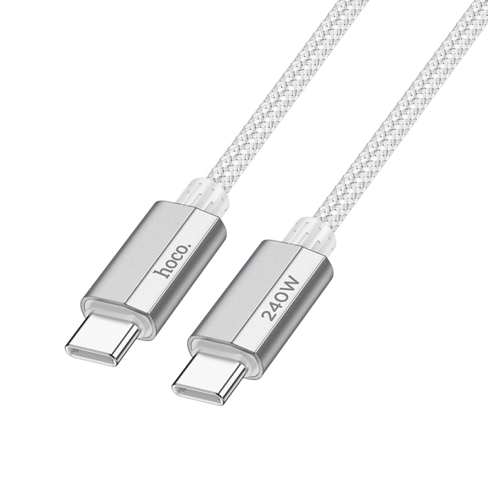 Cable Hoco U134 USB-C - USB-C PD 240W 1,8m en Gris
