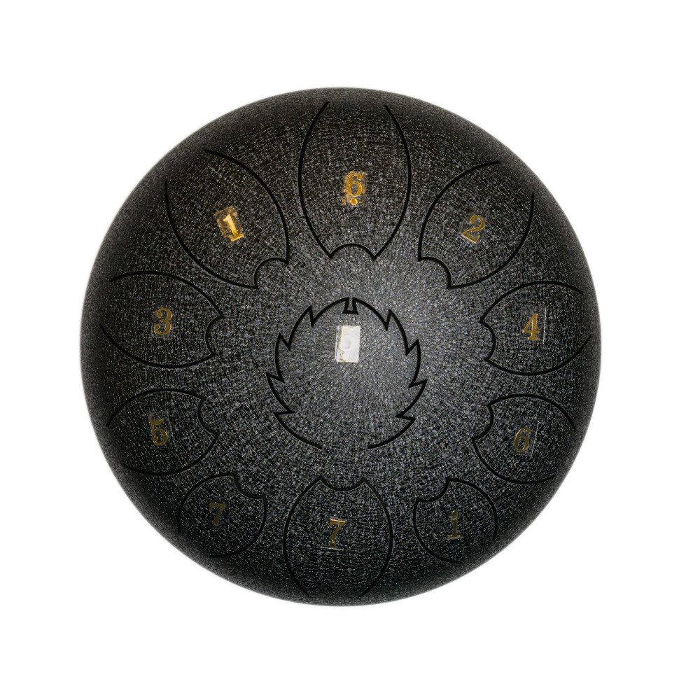 Steel Tongue Drum F-Zone STD618N Negro Jaspeado (6" 8 notas)