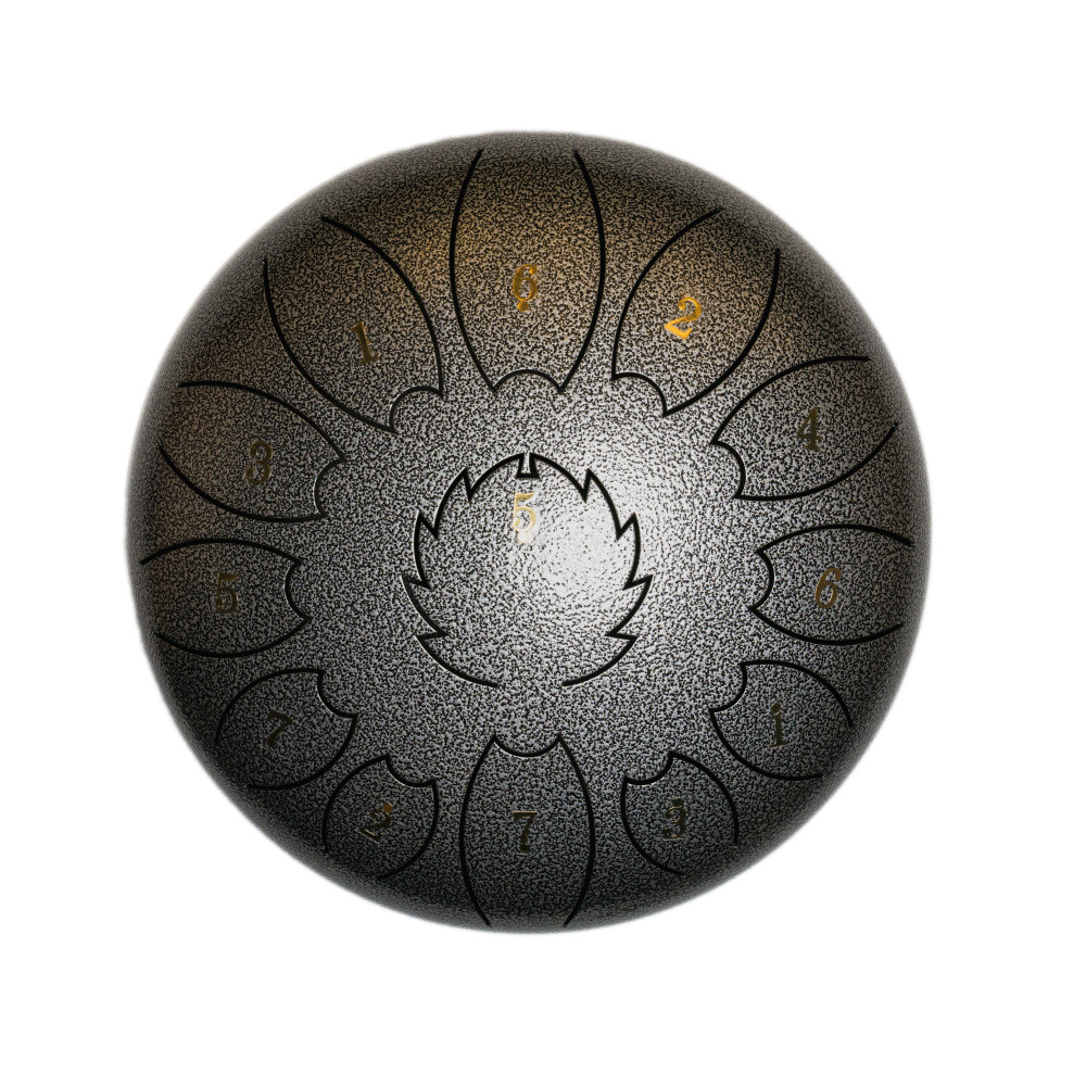 Steel Tongue Drum F-Zone STD811N Gris Jaspeado (8" 11 notas)