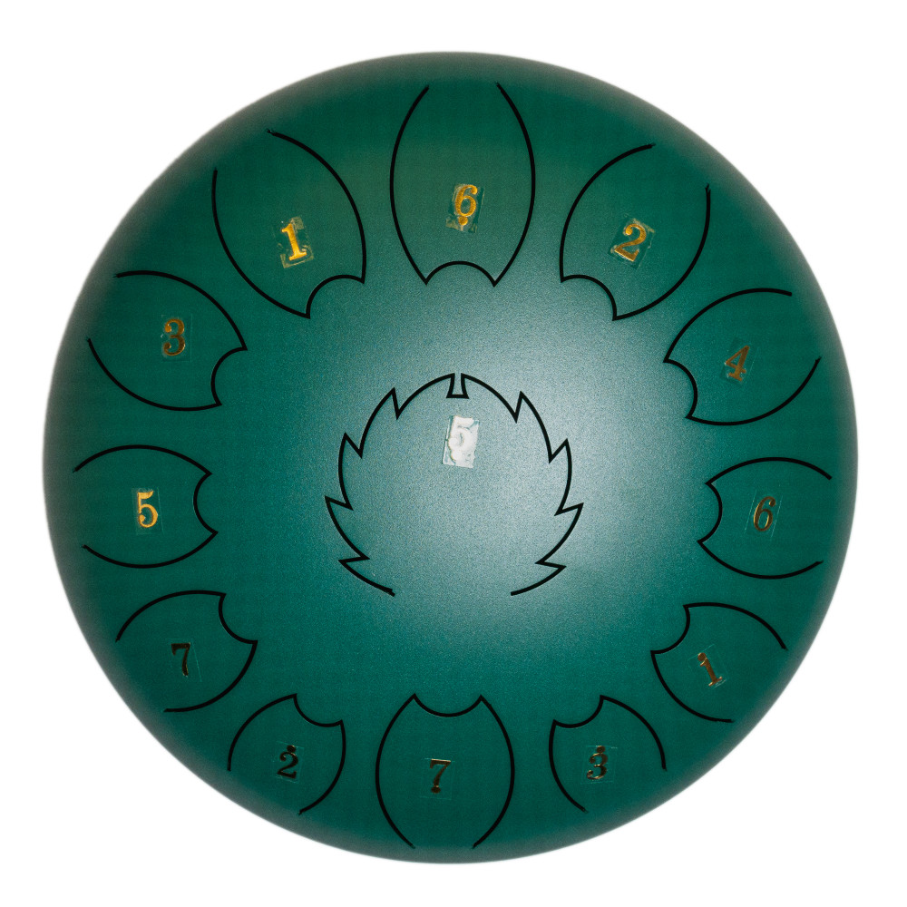Steel Tongue Drum F-Zone STD1211N Verde Oscuro (12" 11 notas)