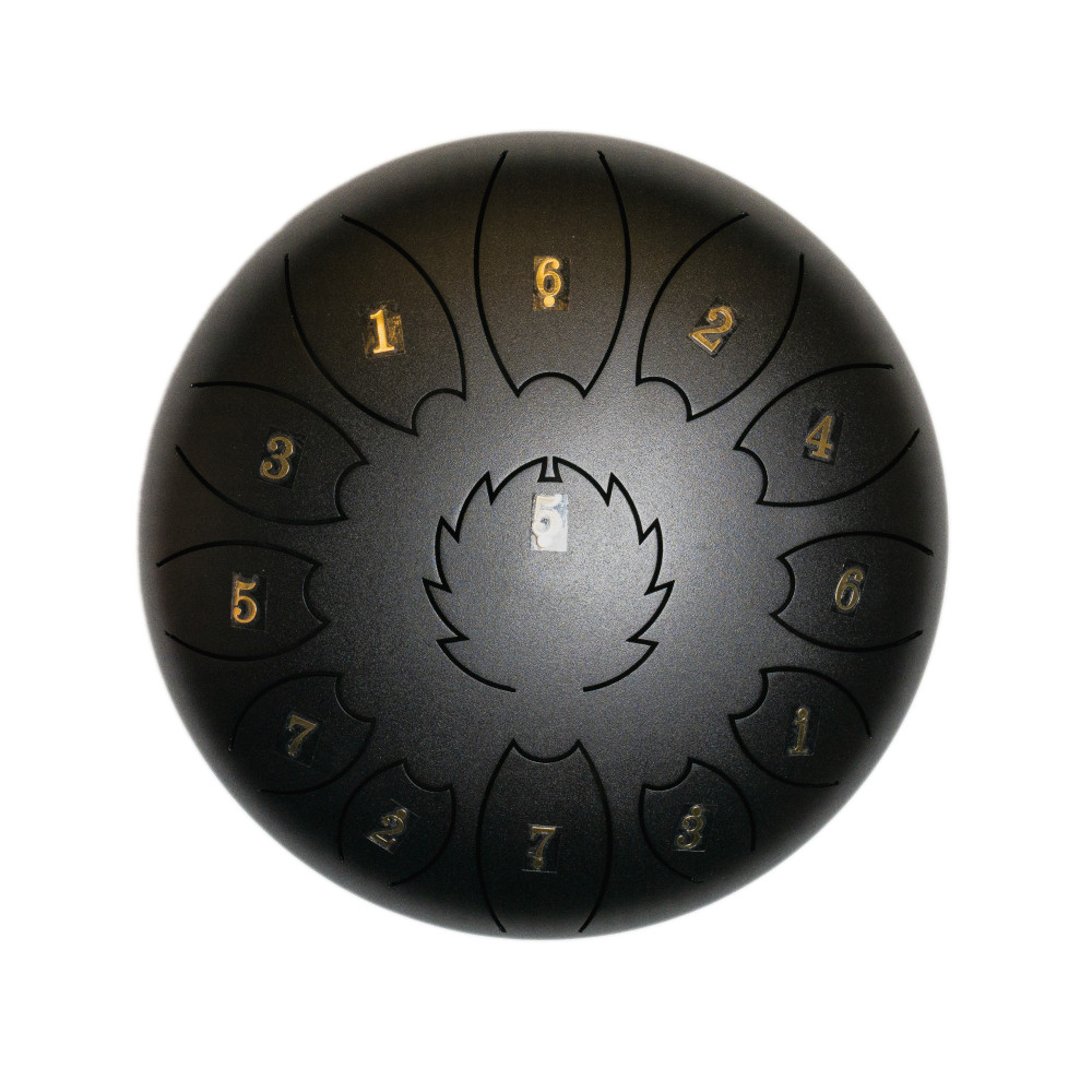 Steel Tongue Drum F-Zone STD1213N Negro (12" 13 notas)