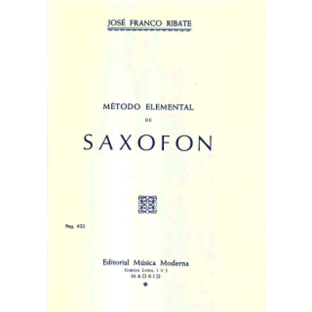 Método Saxofón Franco Ribate