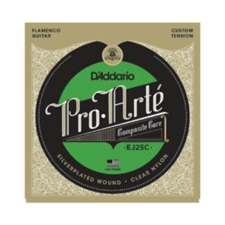 Juego Cuerdas Guitarra Flamenco D'Addario EJ-25C Clear Nylon