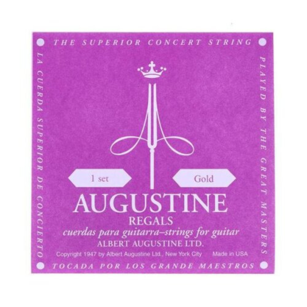 Juego Cuerdas Guitarra Clásica Augustine Regals Gold -Oro-