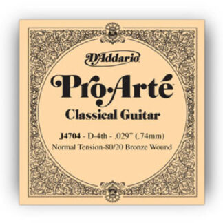 Cuerda 4ª Guitarra Clásica D'Addario Pro-Arté J-4604 Tensión Fuerte