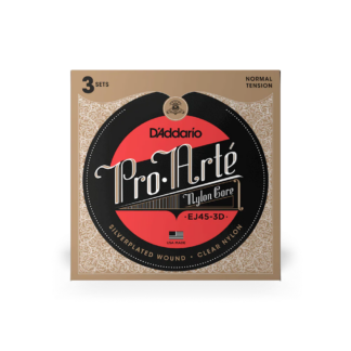 Juego Cuerdas Guitarra Clásica D'Addario EJ-45-3D Tensión Normal