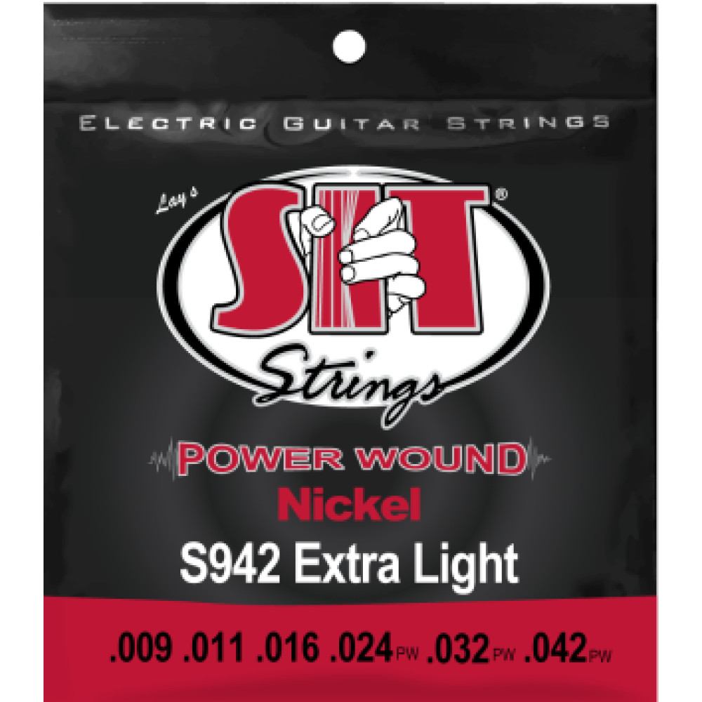 Juego Cuerdas Guitarra Eléctrica SIT Powerwound S942 009-042