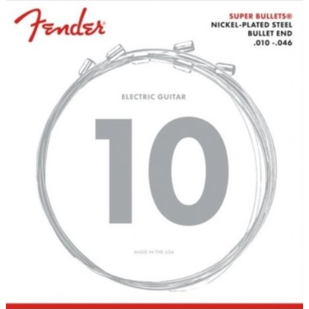 Juego Eléctrica Fender 3250-R Super Bullets 010-046