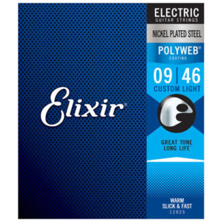 Juego Cuerdas Guitarra Eléctrica Elixir Polyweb 12025 (009-046)