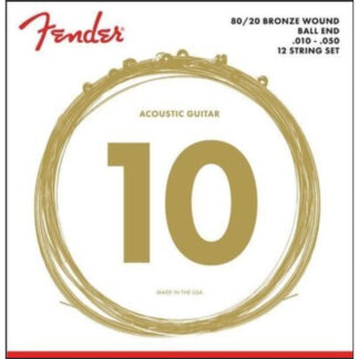 Juego Fender Acústica 12 Cuerdas 80/20 Bronze 70-12L (010-050)