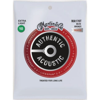 Juego Cuerdas Guitarra Acústica Martin MA-170T Lifespan 80/20 010-047