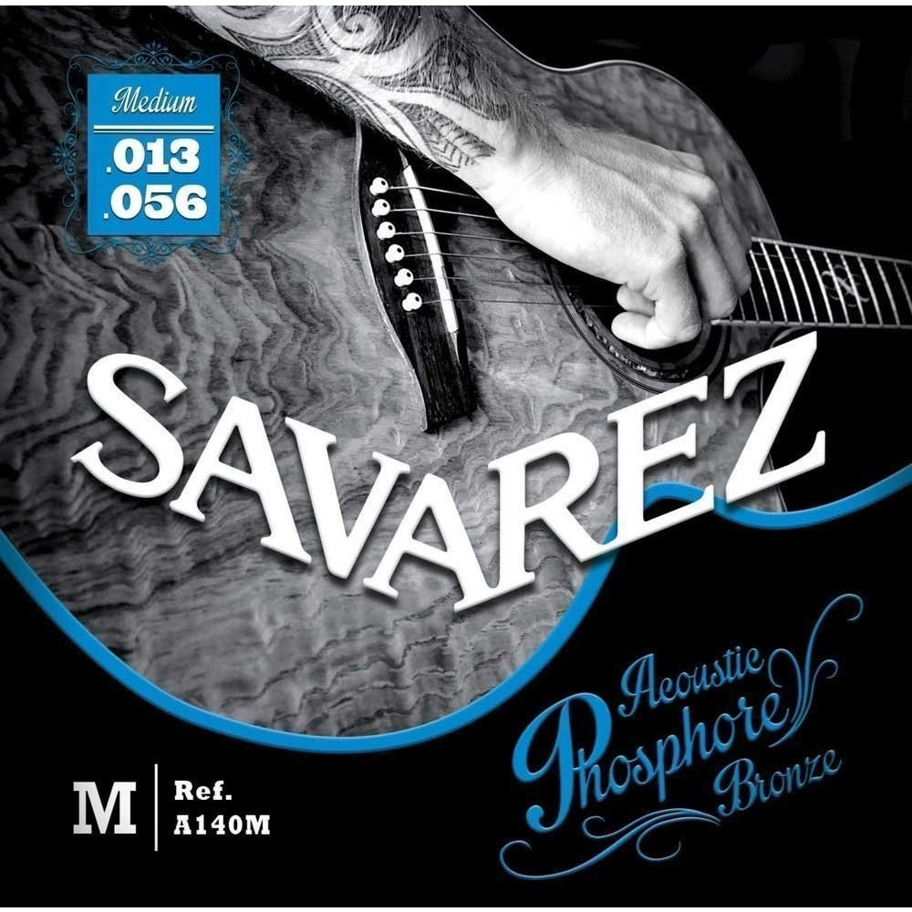 Juego Cuerdas Guitarra Acústica Savarez A140M Phosphore Bronze 013-056