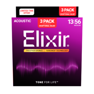 Pack Elixir 2+1 Juegos Acústica 16570 Phosphor Bronze 013-056