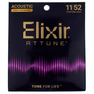 Juego Cuerdas Acústica Elixir Attune Phosphor Bronze 21027 (11-52)