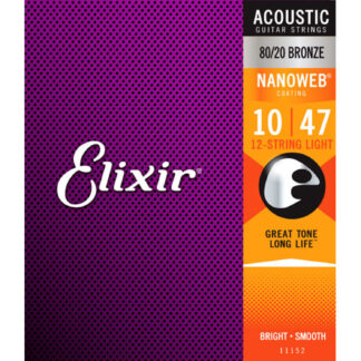 Juego 12 cuerdas Guitarra Acústica Elixir Nanoweb 11152 (10)