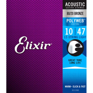 Juego 12 cuerdas Guitarra Acústica Elixir Polyweb 11150 (10)