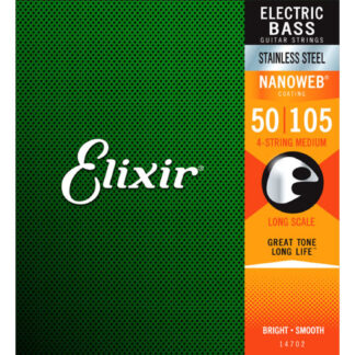 Juego 4 Cuerdas Bajo Elixir Stainless Steel 14702 (50-105)
