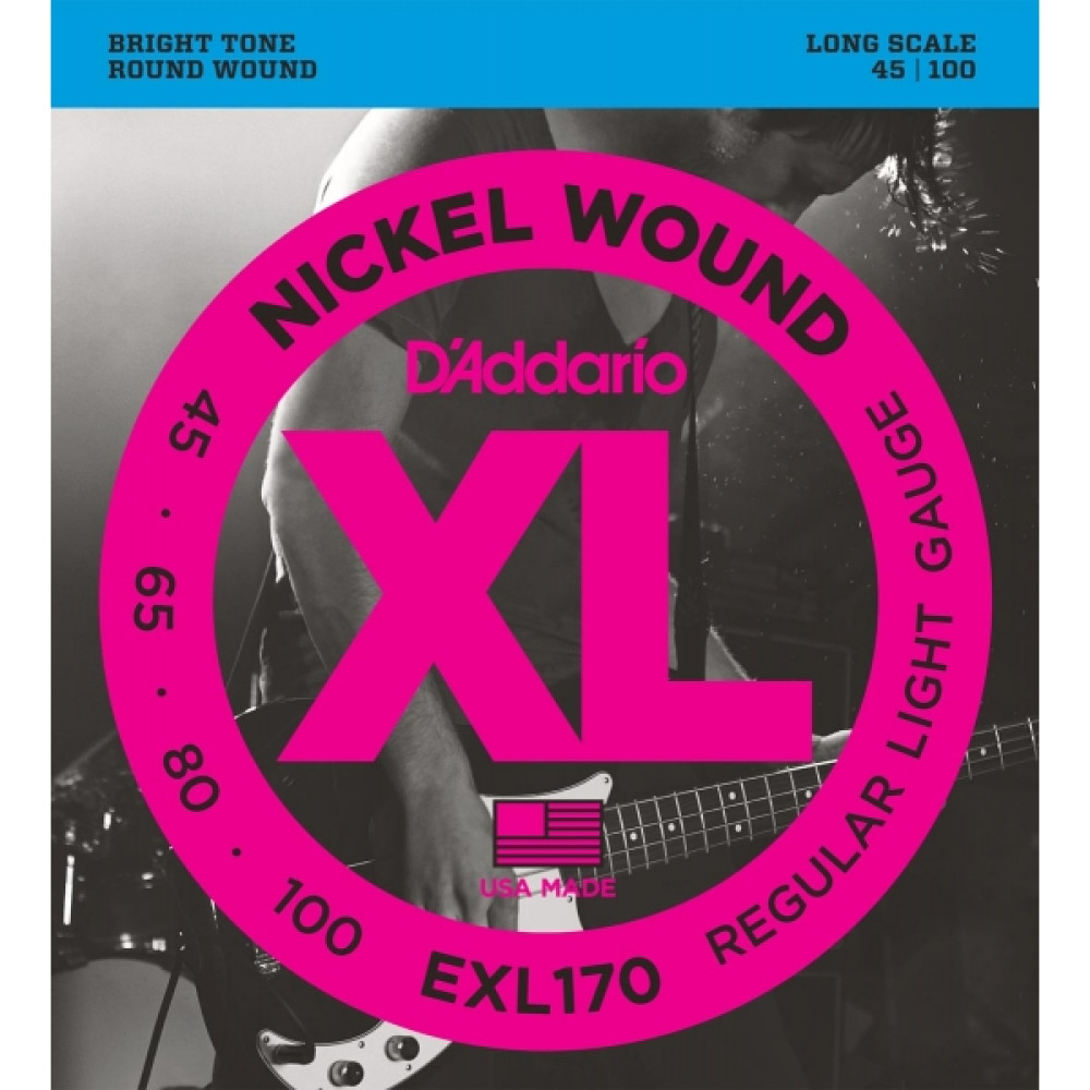 Juego Cuerdas Bajo D'Addario EXL-170 045-100