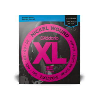 Juego Cuerdas Bajo 5 Cuerdas D'Addario EXL-170-5 045-130
