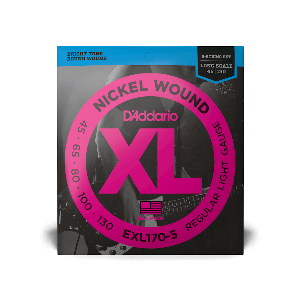 Juego Cuerdas Bajo 5 Cuerdas D'Addario EXL-170-5 045-130