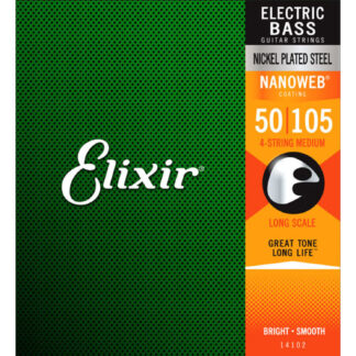 Juego Cuerdas Bajo Elixir Nickel 14102 (50-105)