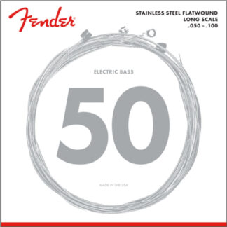 Juego Cuerdas Bajo Eléctrico Fender 9050-ML SS Flatwound 50-100