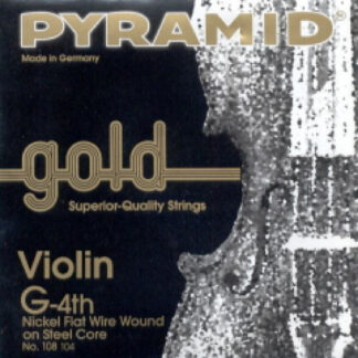 Cuerda 4ª Pyramid Gold Violín 1/2 108104