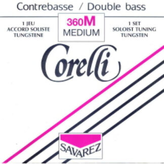 Juego Contrabajo Corelli 360-M Tungsteno