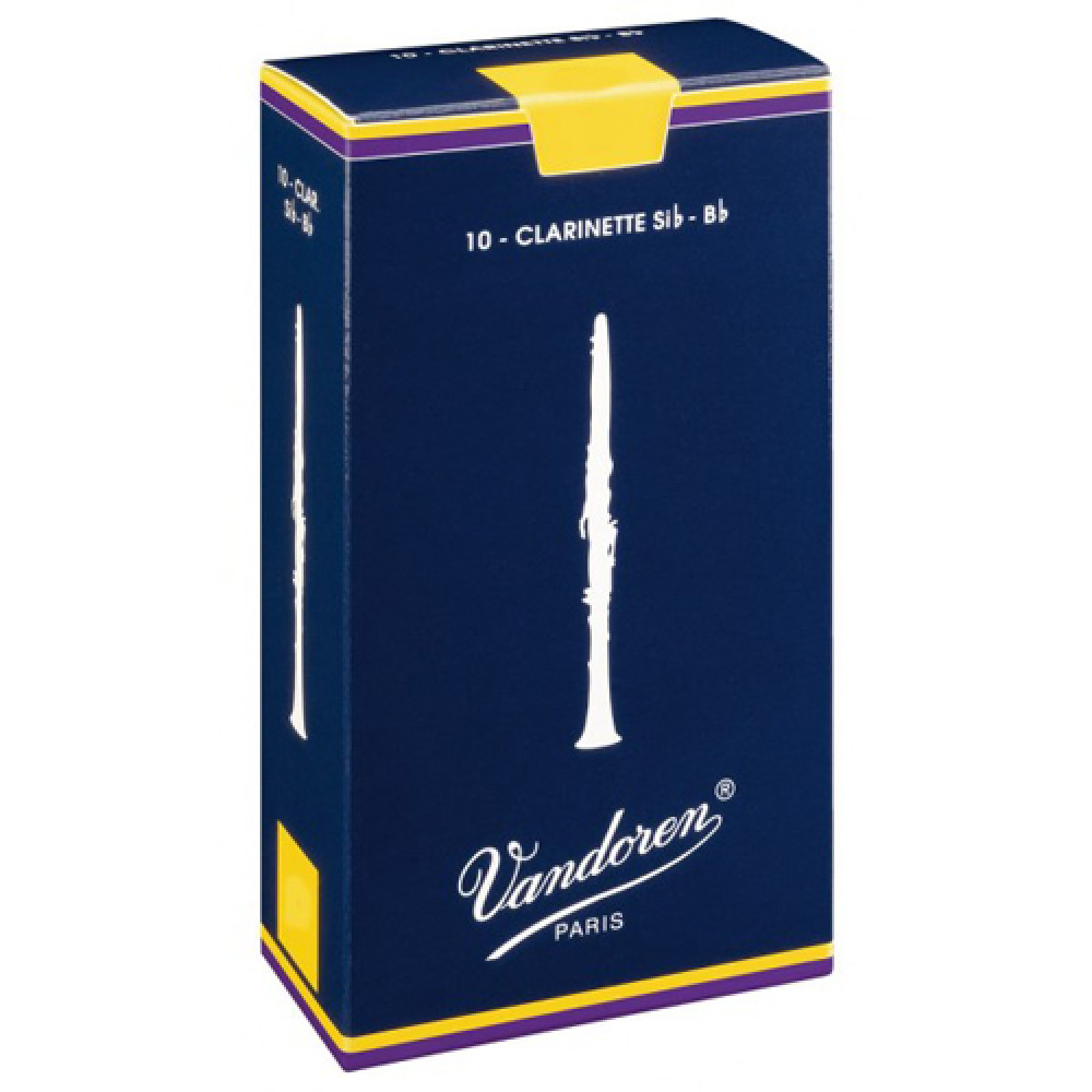 Caja 10 Cañas Clarinete Vandoren Tradicional 3 caja azul