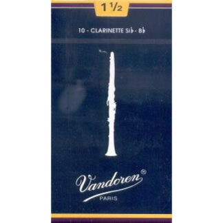 Caja 10 Cañas Clarinete Vandoren Tradicional 4 caja azul