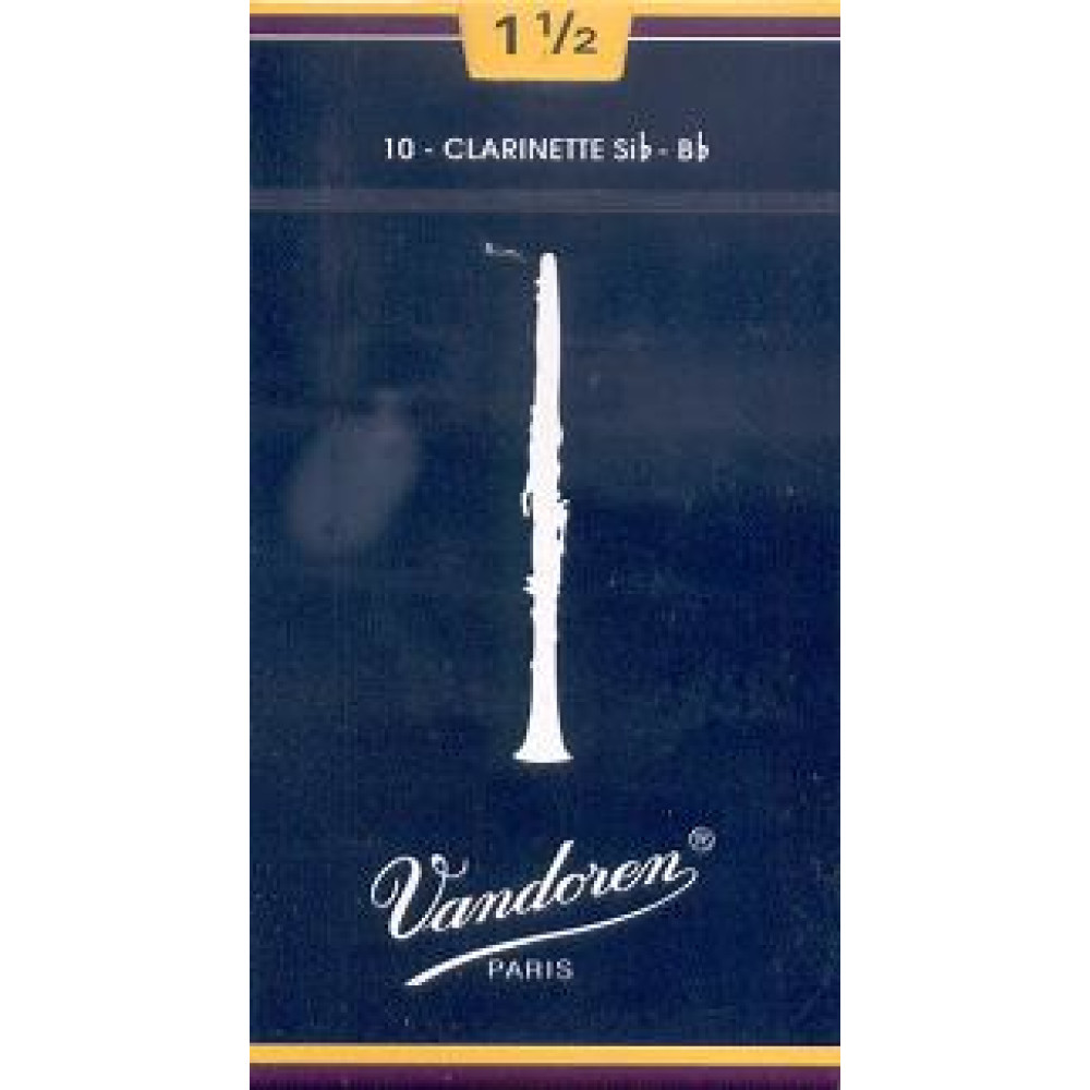 Caja 10 Cañas Clarinete Vandoren Tradicional 4 caja azul