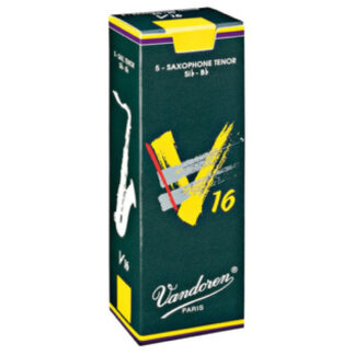 Caja 5 Cañas Saxo Tenor Vandoren V-16 3½ caja verde oscuro