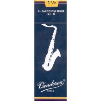 Caja 5 Cañas Saxo Tenor Vandoren Tradicional 1½ caja azul